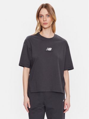 Marškinėliai oversize New Balance pilka
