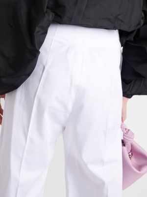 Pantalones de algodón bootcut Patou blanco