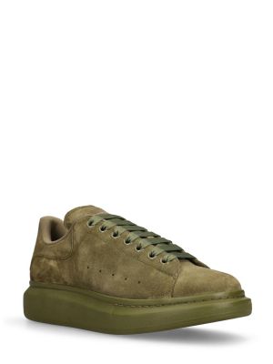 Oversized szarvasbőr sneakers Alexander Mcqueen zöld