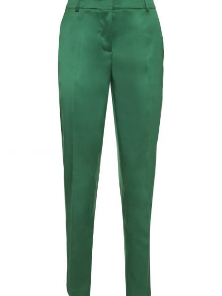 Атласные брюки Boutique Moschino зеленые