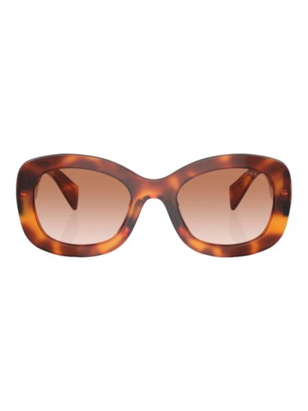 Okulary przeciwsłoneczne Prada brązowe