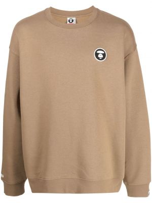 Bomull sweatshirt Aape By *a Bathing Ape® brun