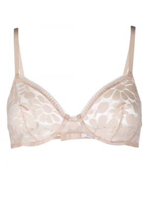 Reggiseno a fiori di pizzo Eres rosa