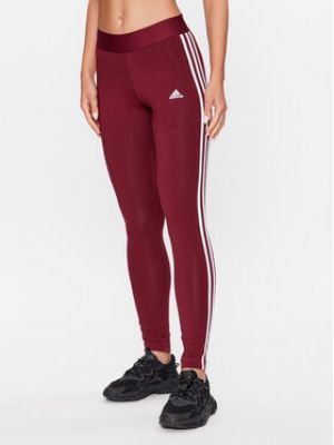 Pantalon de sport à rayures Adidas rouge