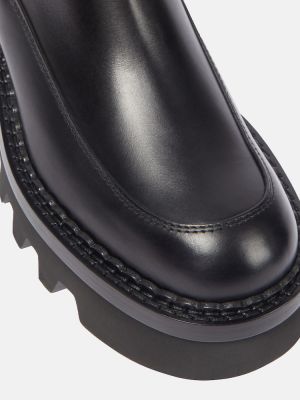 Ankle boots skórzane Chloã© czarne