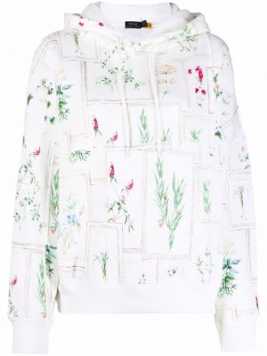 Pantalones chinos con cordones de flores con capucha Polo Ralph Lauren blanco