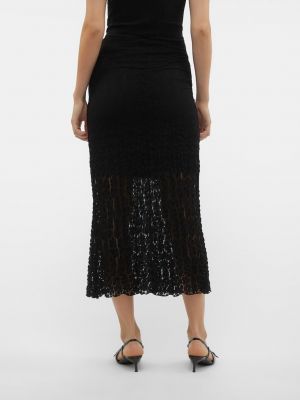 Čipkovaná dlhá sukňa Aware By Vero Moda čierna