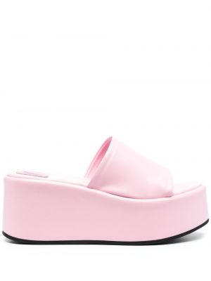 Sandales à plateforme Bettina Vermillon rose
