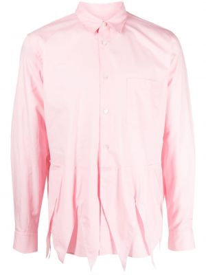 Medvilninė marškiniai su sagomis Comme Des Garçons Homme Plus rožinė
