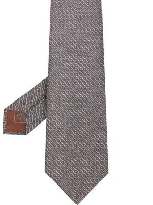 Шелковый галстук Brioni зеленый