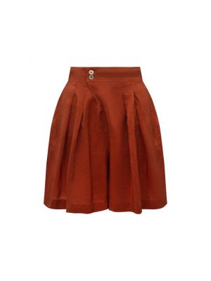 Шелковые шорты Forte_forte, коричневые