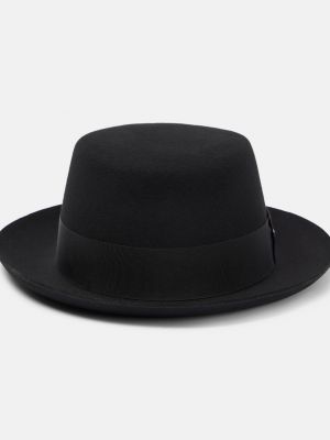 Шерстяная шапка Saint Laurent черная