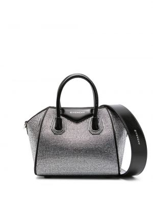 Shopper handtasche mit kristallen Givenchy schwarz