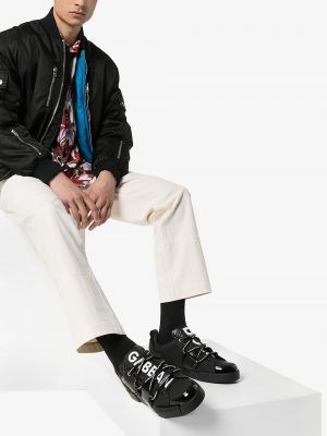 Sneaker mit print Dolce & Gabbana schwarz