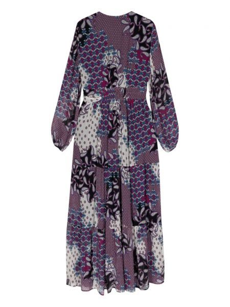 Sukienka z nadrukiem Ba&sh fioletowa