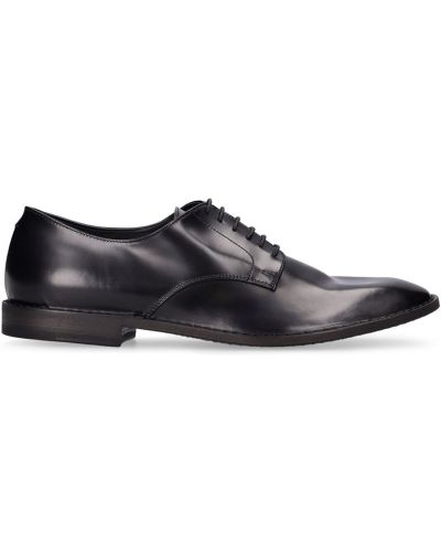 Pantofi derby cu șireturi din piele din dantelă Pantanetti negru