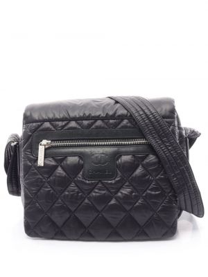 Ватирани спортна чанта Chanel Pre-owned черно