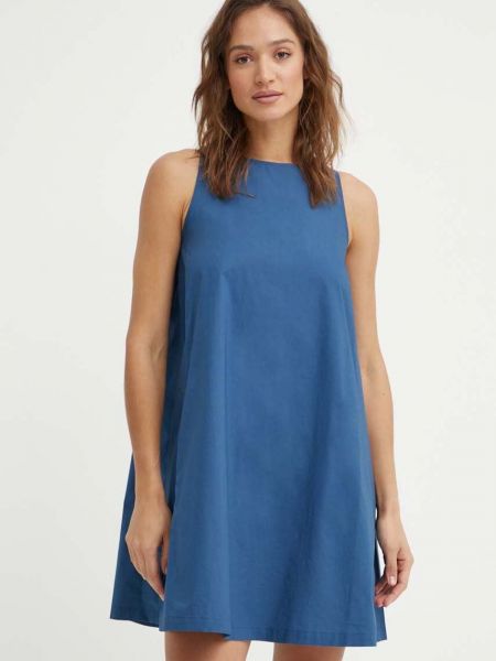Sukienka mini bawełniana United Colors Of Benetton niebieska