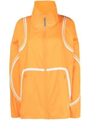 Giacca a vento con motivo a stelle Adidas By Stella Mccartney arancione