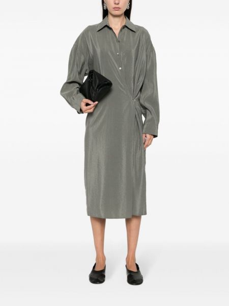 Midi šaty Lemaire šedé