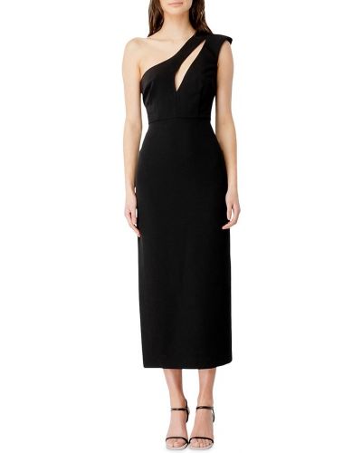 Платье с вырезом Bardot, черное