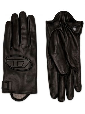 Leder handschuh Diesel schwarz