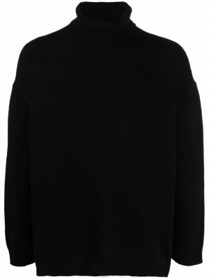 Jersey de cuello vuelto de tela jersey Valentino negro