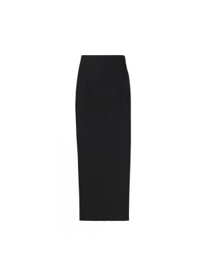 Falda larga drapeado Andamane negro