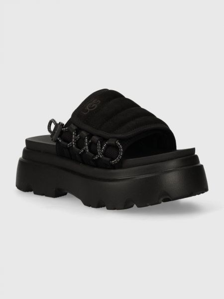 Papuci cu platformă Ugg negru