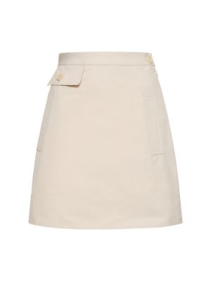 Bavlněné mini sukně Aspesi bílé