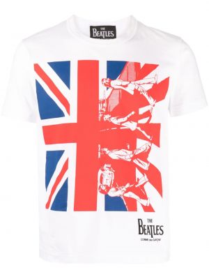 Bavlnené tričko The Beatles X Comme Des Garçons biela