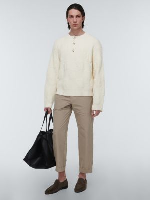 Jersey de lana de tela jersey Nanushka beige