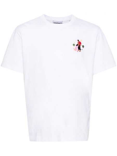 Βαμβακερή μπλούζα Carne Bollente λευκό