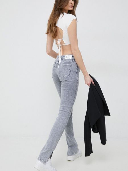 Crop top Calvin Klein Jeans biały