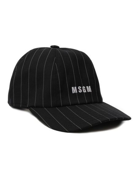 Шерстяная кепка Msgm черная