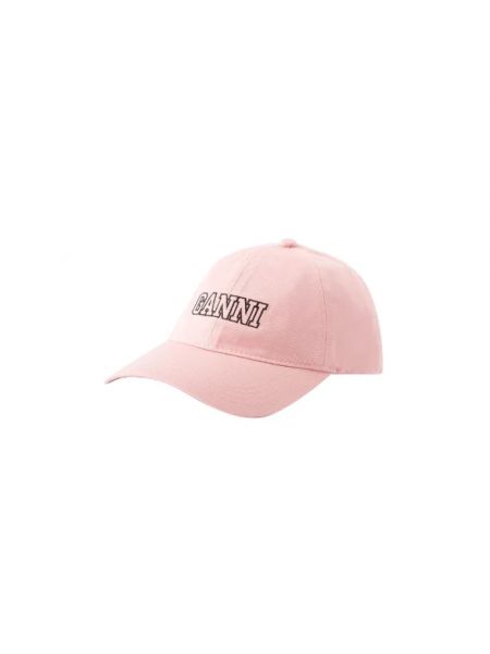 Mütze aus baumwoll Ganni pink