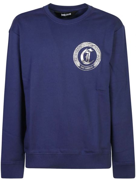 Printti crewneck collegepaita Just Cavalli sininen