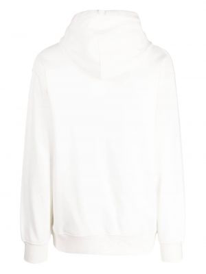 Bluza z kapturem bawełniana z nadrukiem :chocoolate biała