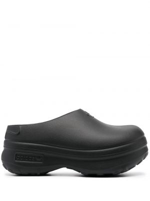 Papuci tip mules Adidas negru