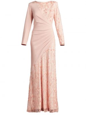 Вечерна рокля бродирана Tadashi Shoji розово