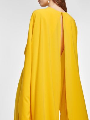 Midi šaty Roksanda žluté