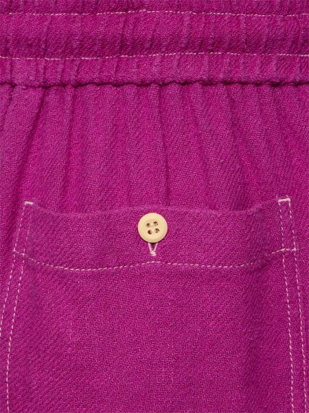 Pantalones cortos de seda Marant Etoile rosa