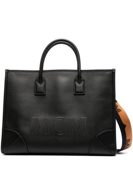 Τσάντα shopper Mcm μαύρο