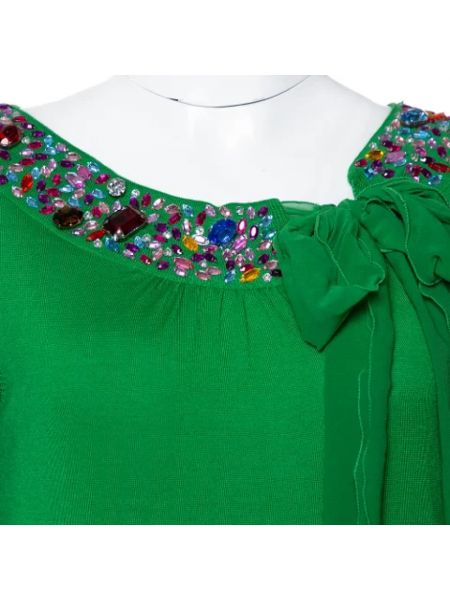 Top de malla Dior Vintage verde