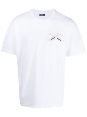 Bavlněné tričko Jacquemus bílé
