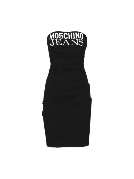 Sukienka mini bez rękawów Moschino czarna