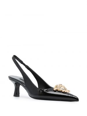 Zapatillas con tacón Versace negro