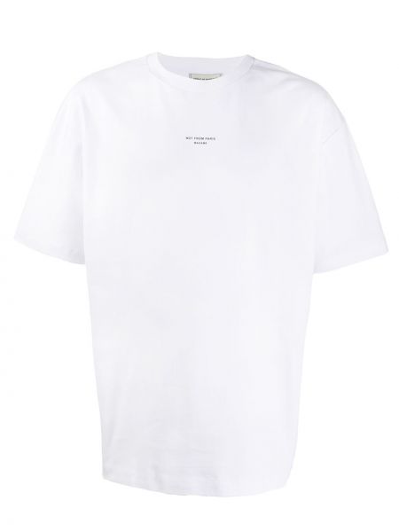 T-shirt di cotone Drôle De Monsieur bianco