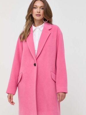 Płaszcz oversize Boss różowy