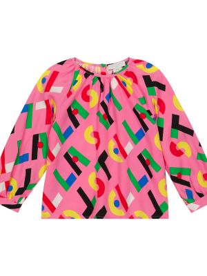 Trykt bluse for jenter Stella Mccartney Kids rosa